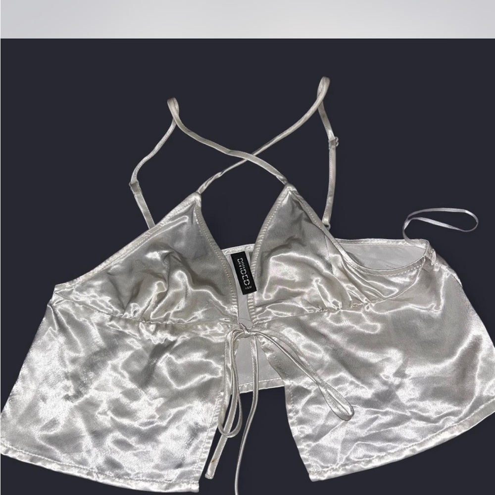 Shimmering Silver Top